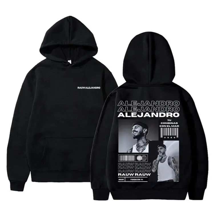 

Rauw Alejandro Todo De Ti Album Print Hoodie For Men Women Hip Hop Oversized Sweatshirt Male Fleece Fashion Vintage Streetwear