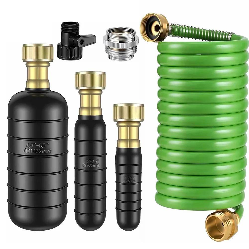 3Pcs Drain Bladder Kit Drain Cleaning Bladder Fits 1'' To 6'' Pipes Rubber Drain Bladder Unclogger For Bathroom Sinks With Hose