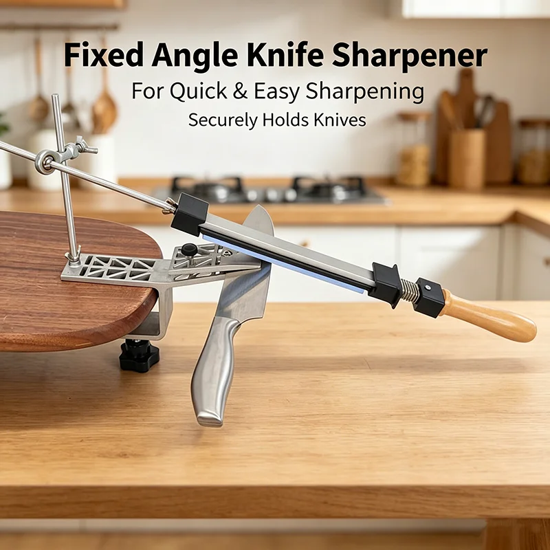 Diamond Fixed Angle Knife Sharpener Professional Sharpening Honing Stone Multifunctional Kitchen Cutlery Grinding Tool