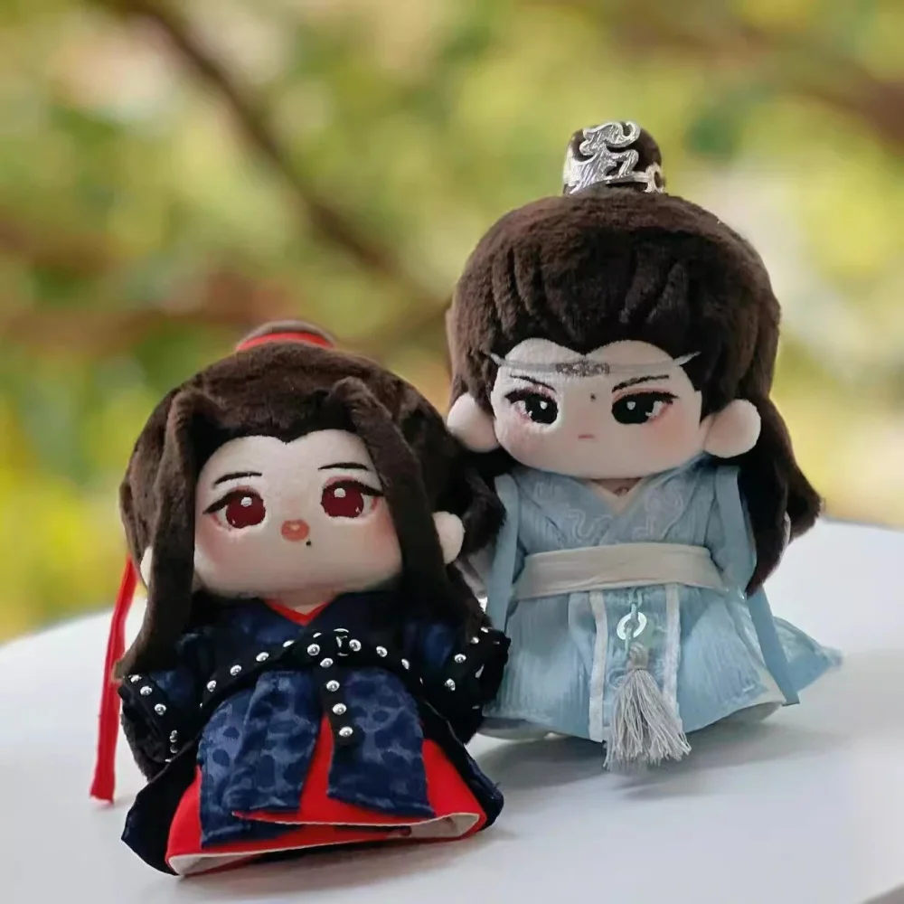 Plushie Wang Yibo Xiao Zhan Idol Star Puppe Spielzeug 10 cm Skelett Körper Gefüllte Plüsch Kleidung Kostüm Cosplay Original MDZS Geschenk G