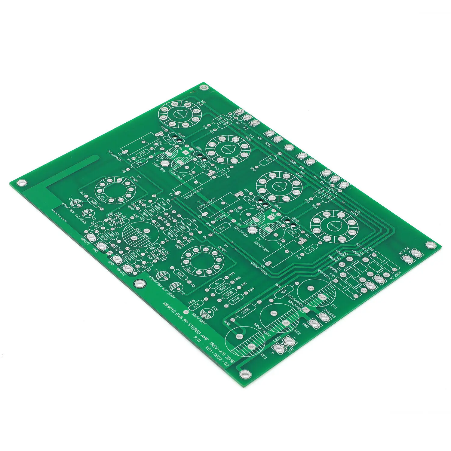 Placa amplificadora de tubo estéreo Push-Pull 6V6 + ECF80, PCB desnudo, PP, PCB