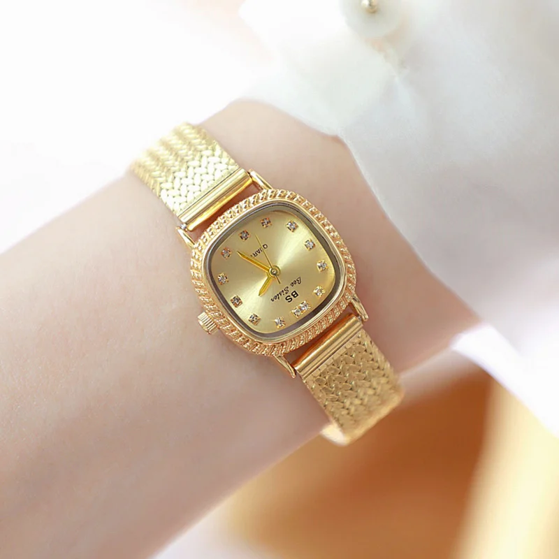 Watch For Women Fashion Light Luxury Simple Wheat Ear Watch Band Temperament Small Gold Watch Women Watch Gift Relogios Feminino