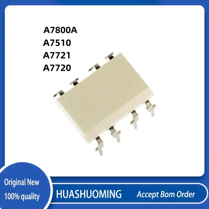 5Pcs/LOT HCPL-7800   A7800A  HCPL-7860P  A7860L HCPL-7560  A7560  HCPL-7510  A7510  HCPL-7721 A7721  HCPL-7720  A7720  HCPL-7520