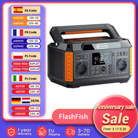 FlashFish P60 560W Portable Power Station, 520Wh/140400mAh Solar Generator, 220V Pure Sine Wave AC Outlets, 11 Outputs