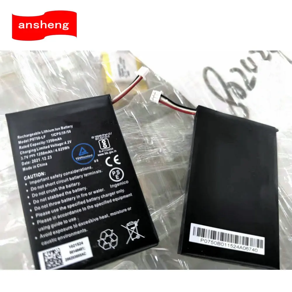 Original High Quality 1250mAh Battery For EVE P0750-LF 1ICP5/35/58