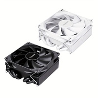 TEUCER 45mm Low Profile CPU Air Cooler 4 Heat Pipes 4Pin Fan For Intel LGA 1700 115X 2011 2066 AM4 AM5 Cpu Radiator UT45