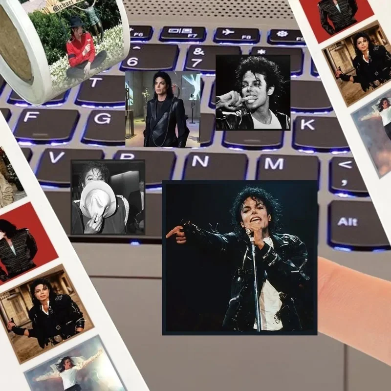 500PCS New Music Idol Michael Jackson Series Graffiti Sticker Pop Rock Singer Printing Luggage Notebook Sticke Fans Gift