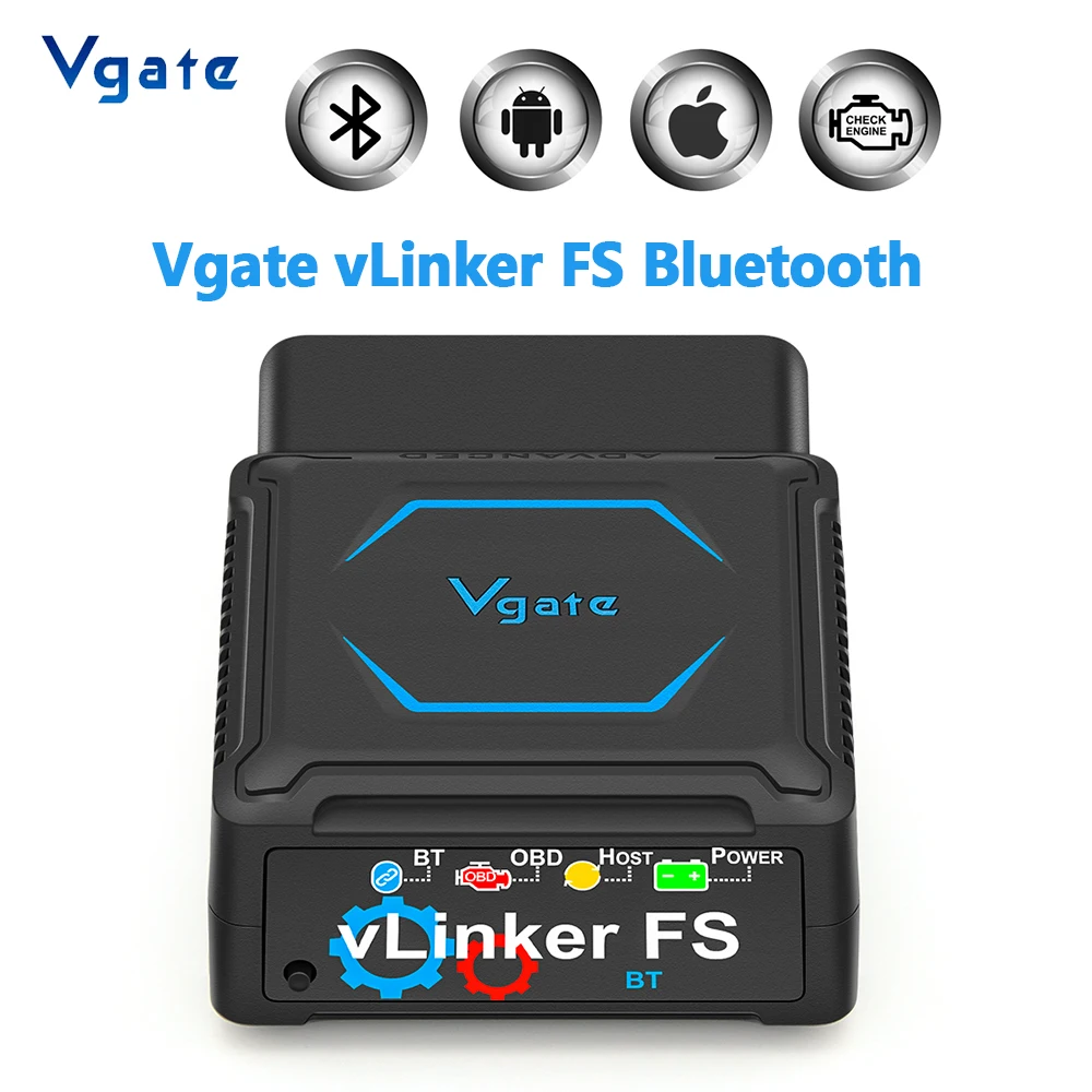 Vgate vLinker FS Bluetooth For Ford FORScan HS-CAN MS-CAN 3Mbps For Android/IOS ELM327 OBD 2 OBD2 Car Diagnostic Scanner Tools