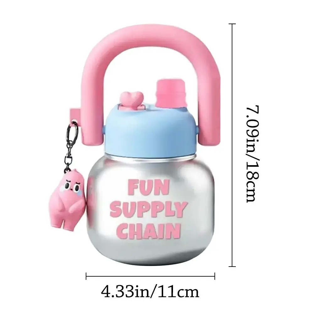 800 ml Summer with Lid Sippy Water Bottles with Pendant Large Capacity Juice Milk Cup Bubble Tea Coffee Portable Sippy Cup view 6