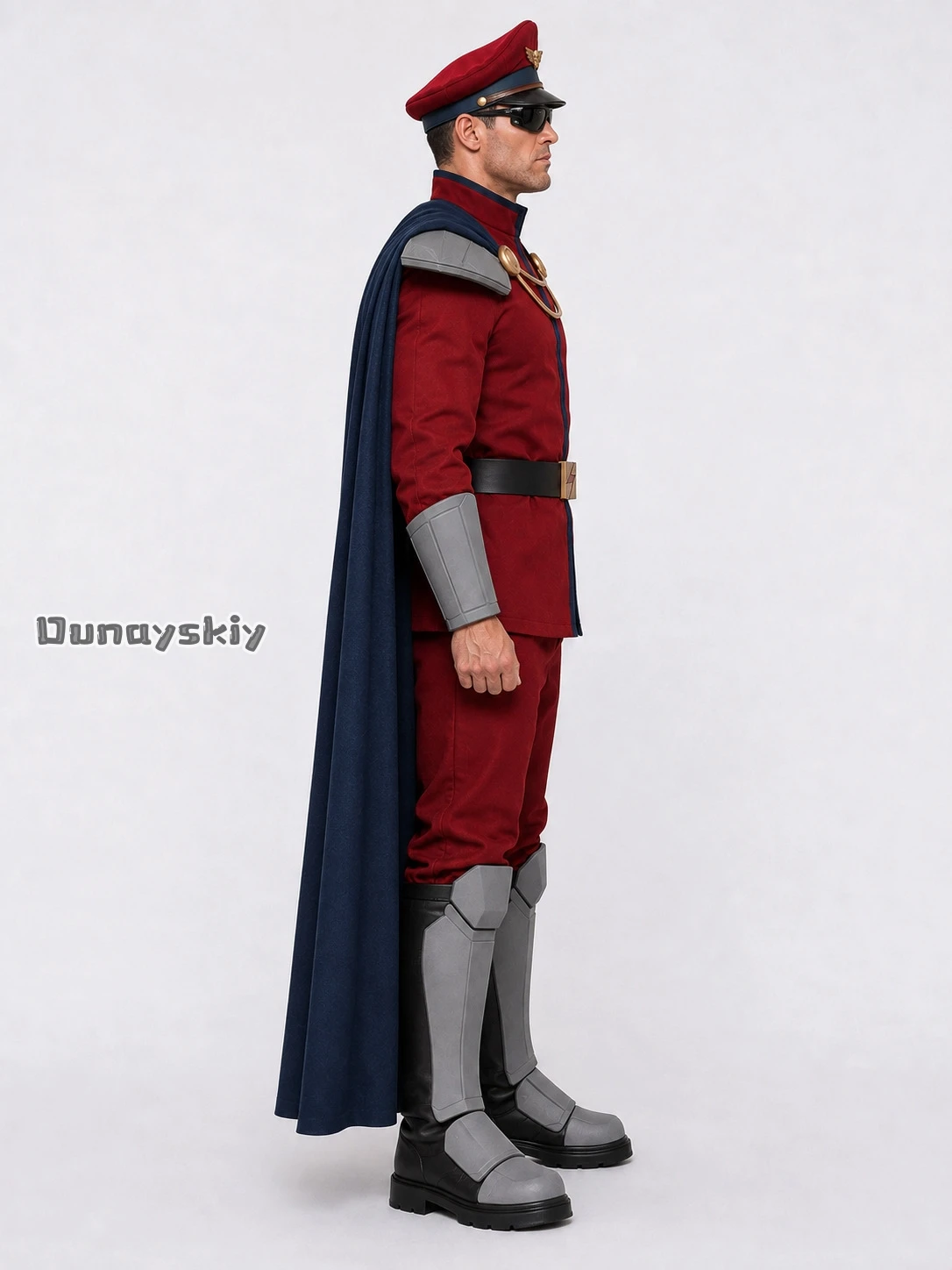 Game Street‑Fighter M.Bison (Vega) Complete M.Bison Cosplay Outfit With Cloak Adukt Men Halloween Carnival Theme Party Dress Up view 3