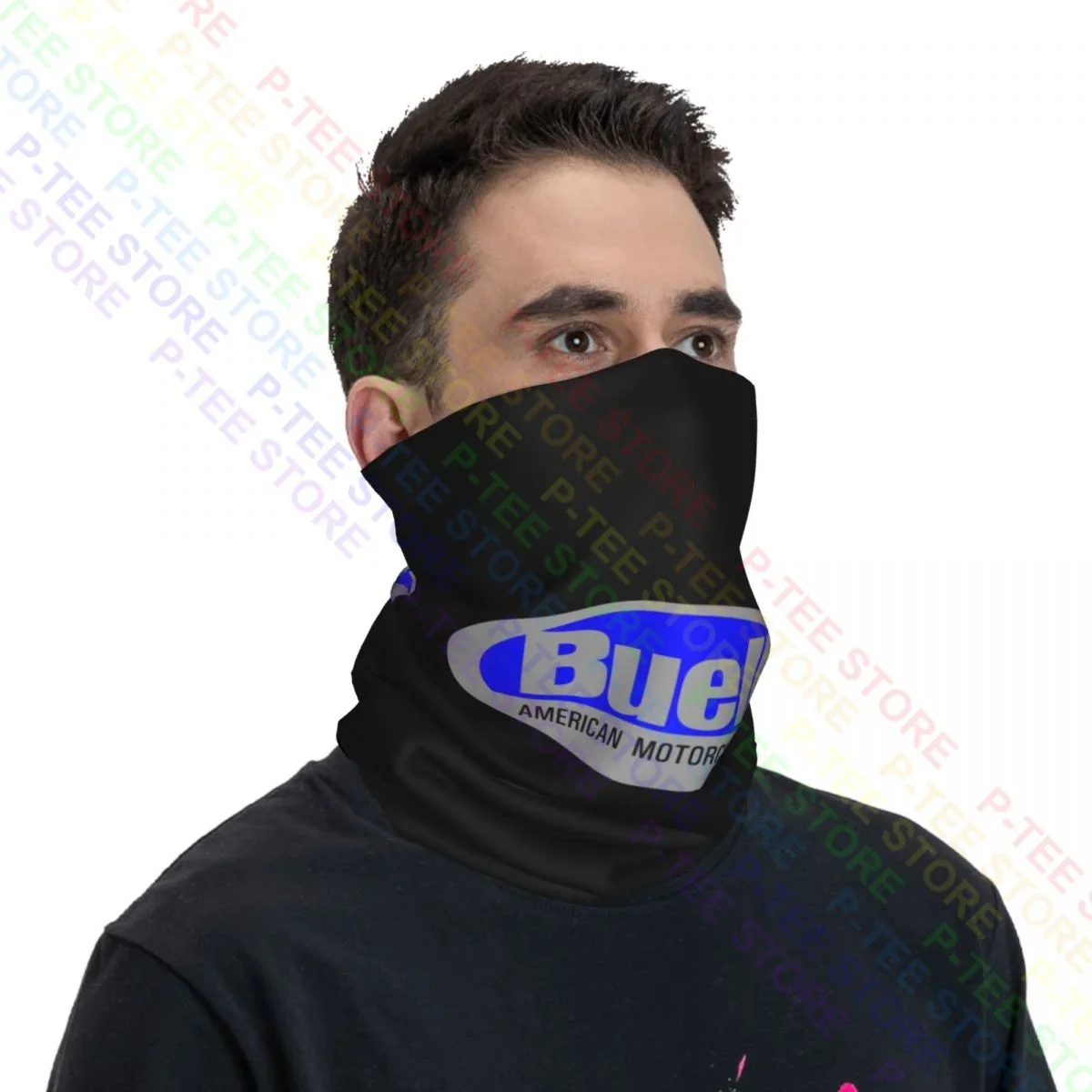 Buell Motorcycle Classic 2002 Logo Neck Gaiter Bandana Scarf Face Mask Hiking Ourdoor Magic Scarf