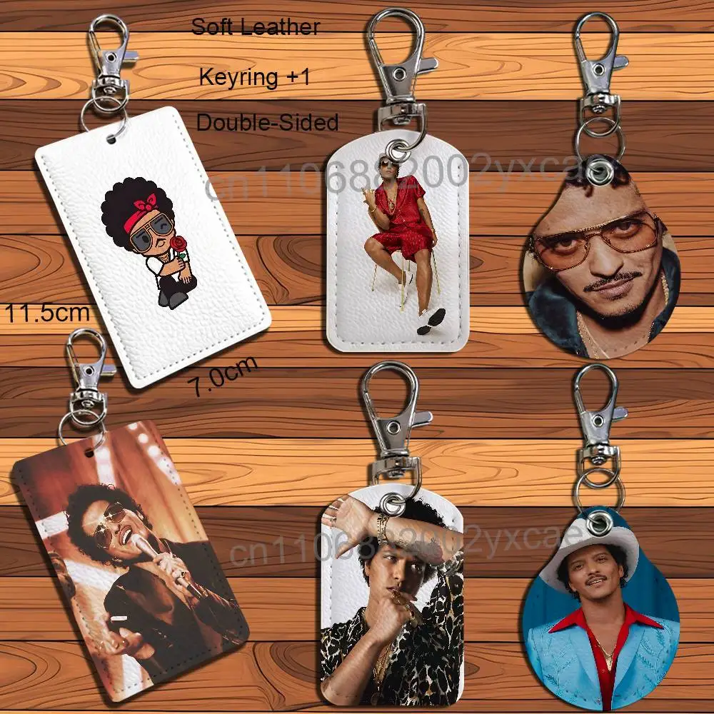 I Just Might Bruno Mars Card Holder With Keychain Executive Protection For Bank Credit Subway Bus Case