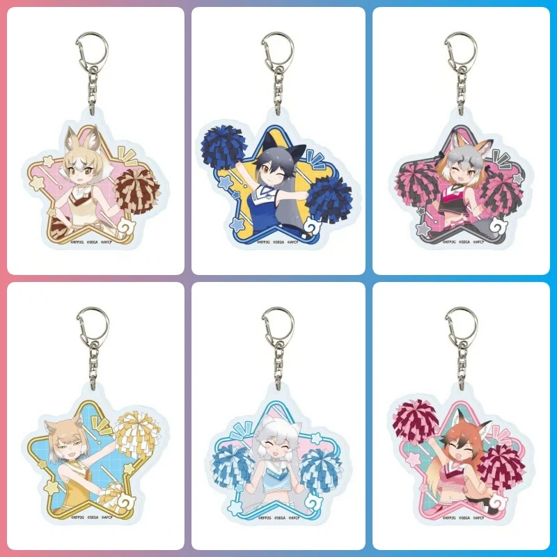 Kemono Friends ANIME Serval Kaban Beluga Figura Acrílica Llavero Colgante para Bolsa Mochila Regalos para Amigos Festival