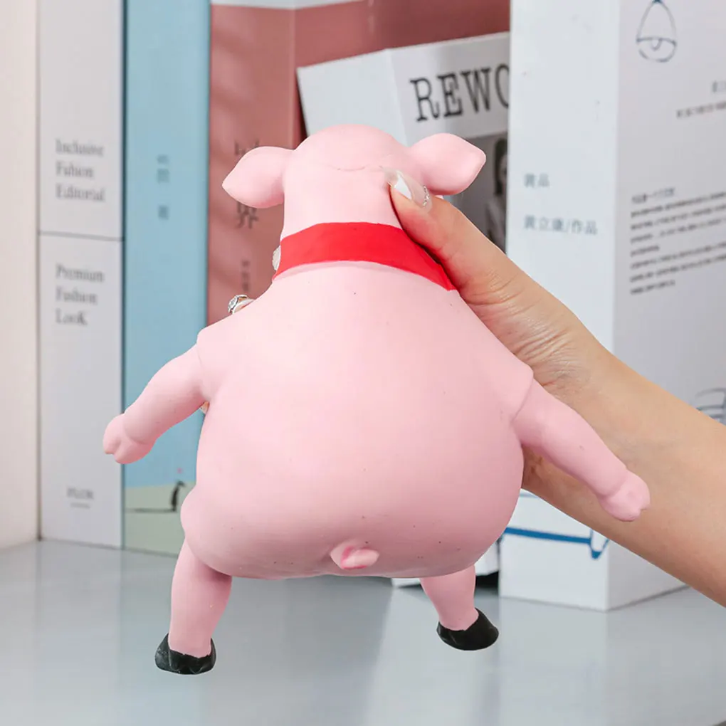 لعبة الإجهاد الممتعة والمريحة لتخفيف القلق ضغط الخنزير الوردي عند الضغط على خنزير الإجهاد الإغاثة 15*15 سنتيمتر #5