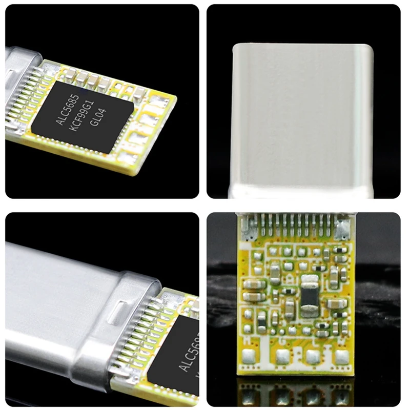 As melhores ofertas tipo-c áudio digital alc5686 módulo de decodificação pcba módulo para xiaomi samsung ipad adaptador módulo