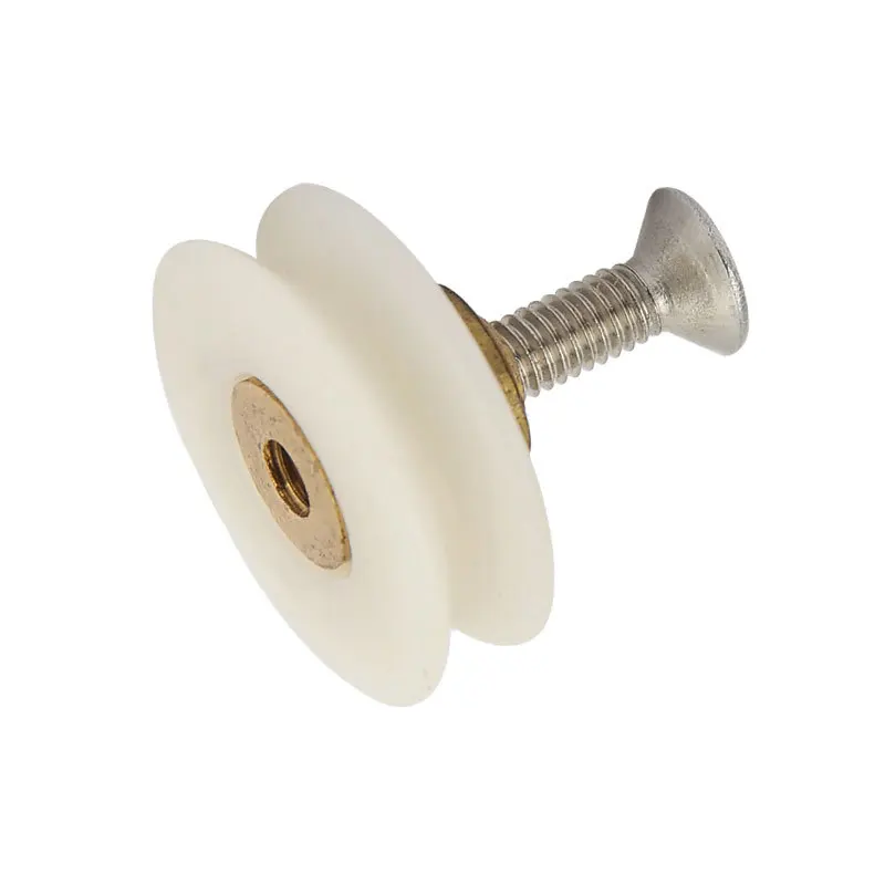 5Pieces/Lot 23mm Shower Room Concave Wheel Grooved Wheel Stainless Steel Screw Glass Door Concave Wheel