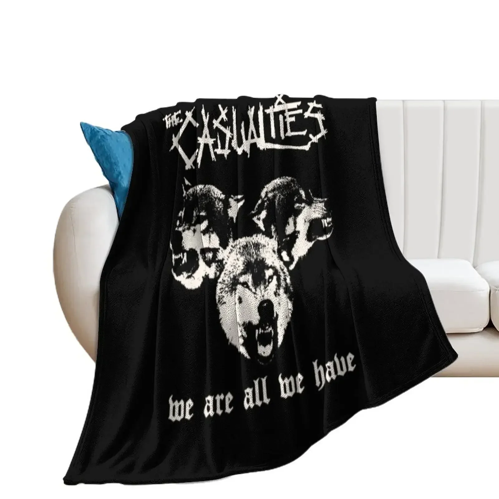 

The Casualties T-Shirtthe casualties band Throw Blanket Softest Bed Decorative Throw Blankets