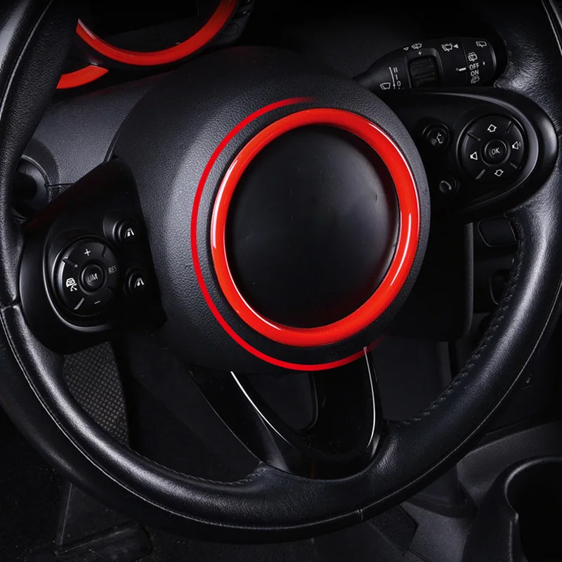 3 Pcs Car Tachometer Decorative Ring Steering Wheel Sticker For MINI Cooper Clubman F54 F55 F56 F57 F60 Car Accessories Interior