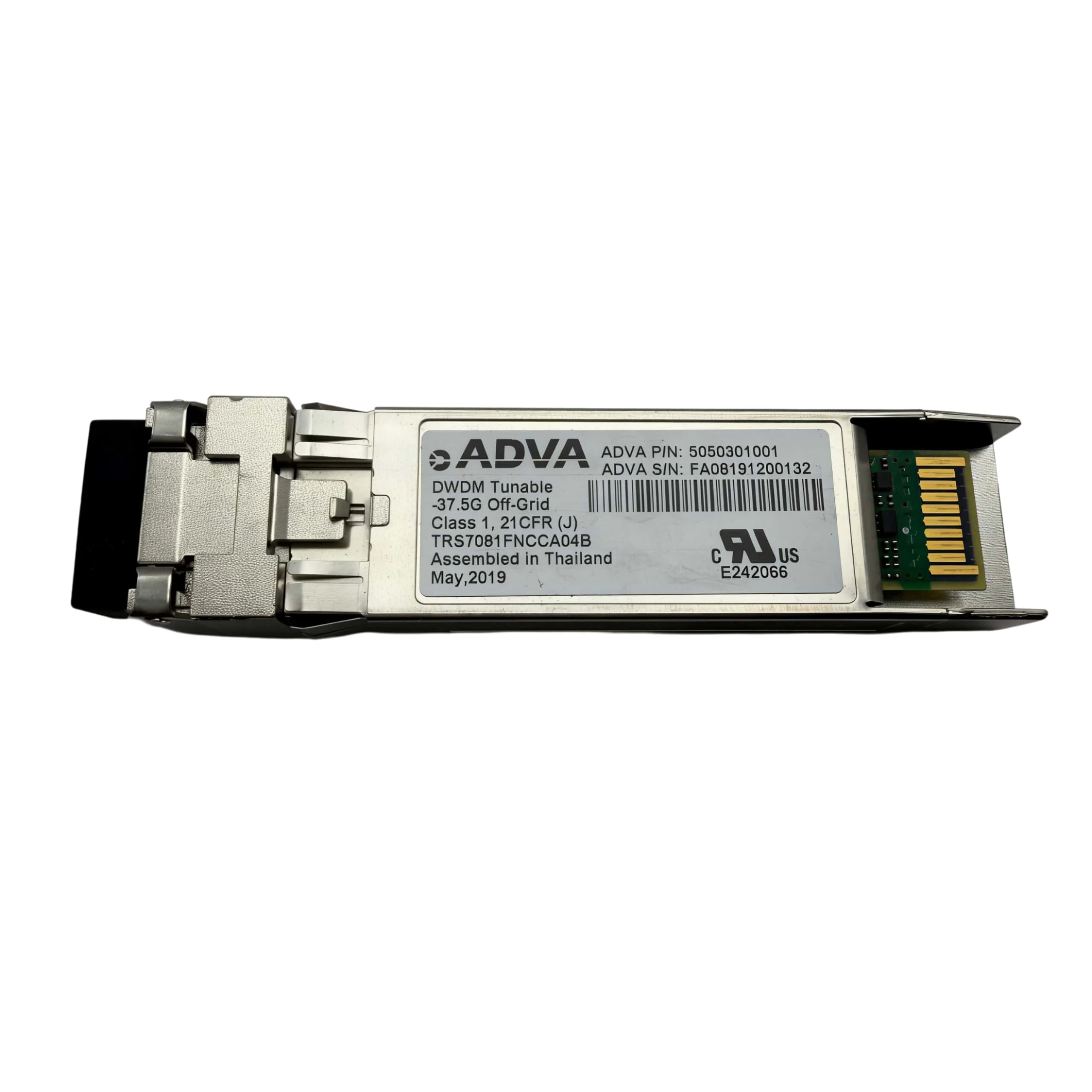Original For ADVA TRS7081FNCCA04B 5050301001 37.5G DWDM Tunable SFP+ Transceiver Off-Grid SMF Telecom Optical Module