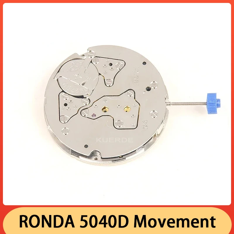 Imported Swiss RONDA 5040D Movement Brand New Original Quartz Six Hands Movement White Watch Repair Movement Replacement Parts
