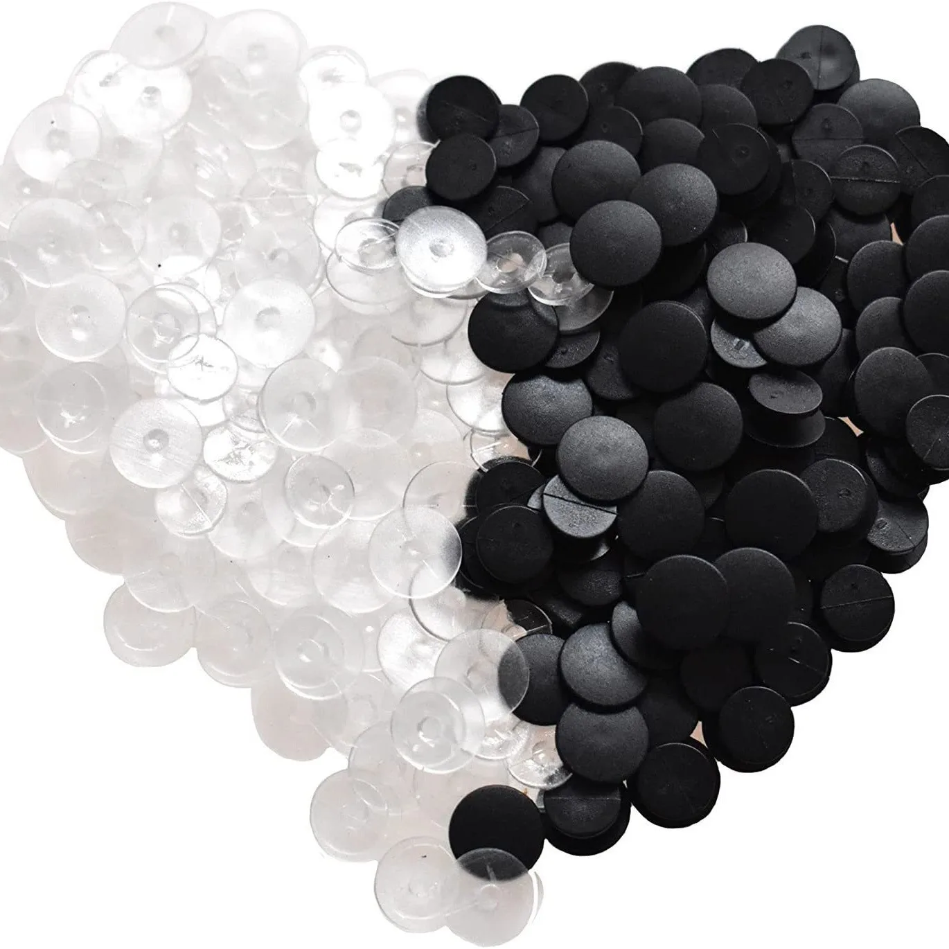 Plastic Buttons Black Ornaments For DIY Shoes Charms Kids  Accessories Lightweight Soft Plastic Accessories  ShoeButtons