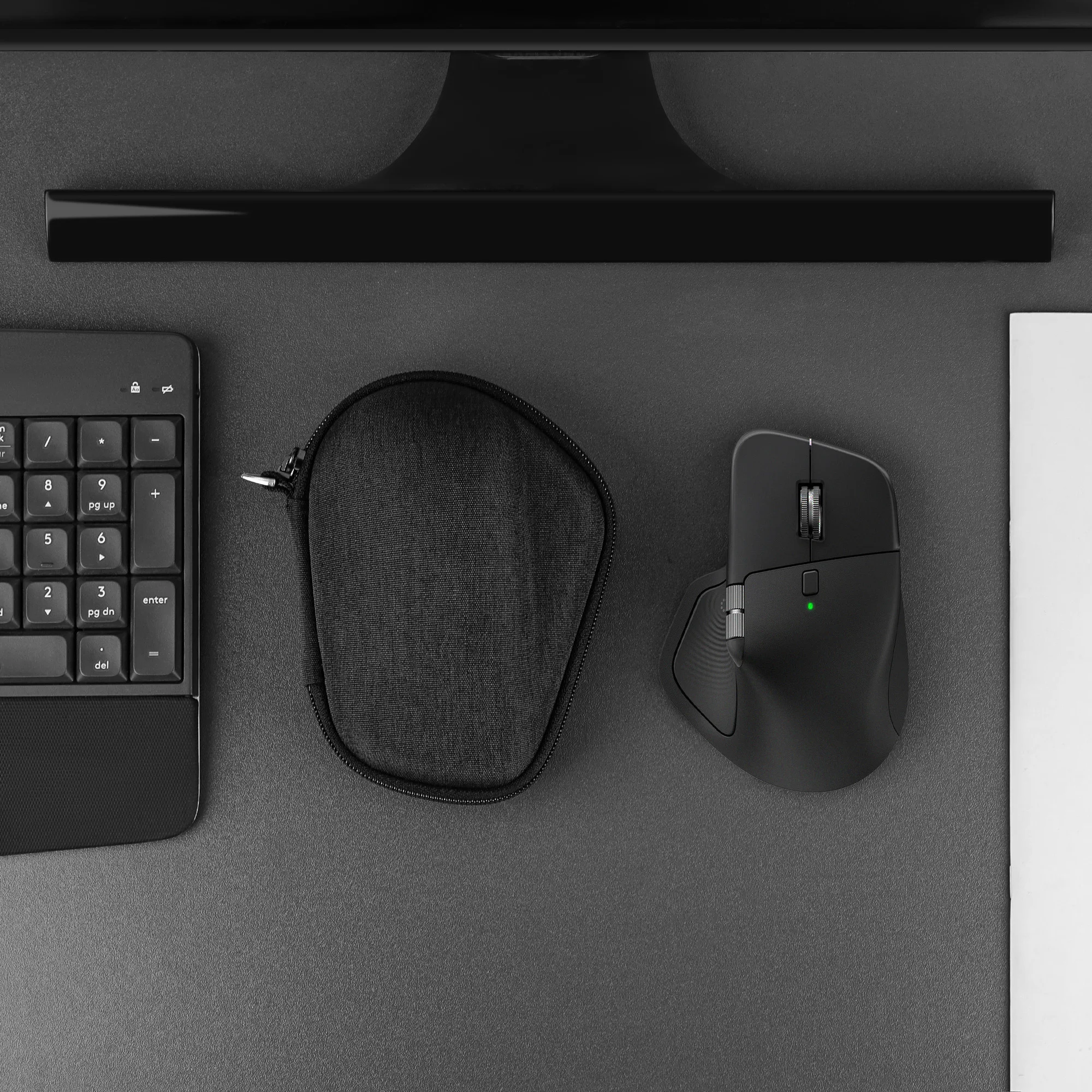 حافظة ماوس ذات غلاف صلب من Geekria، متوافقة مع حقيبة حمل السفر Logitech MX Master 4 / MX Master 3S / MX Master 3، EVA