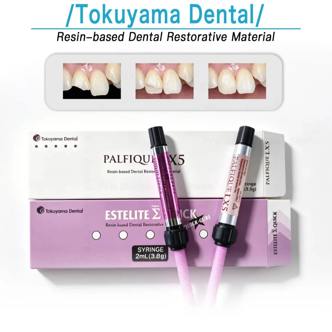 Dental Composite Resin Tokuyama Dental Photocuring Resin PALFIQUE LX5 Syringe 2ml(3.8g) Filling  Repair Label Material