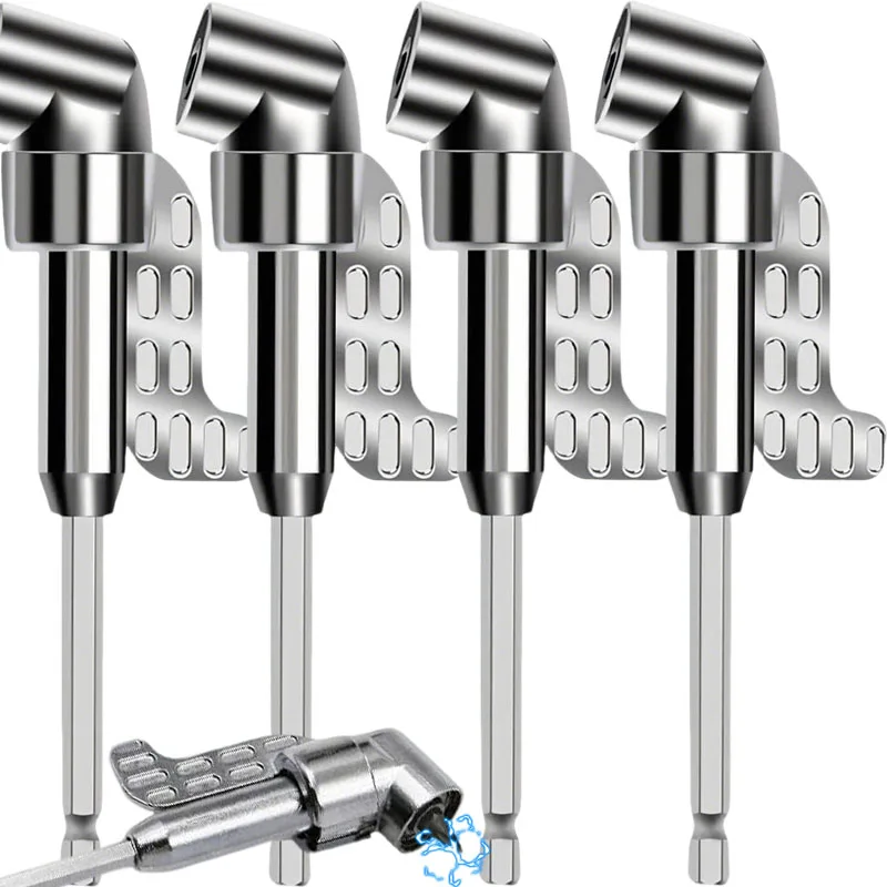 

105° Magnetic Batch Head Corner Changer Long Style Hex Bit Screwdriver Driver Extension Socket Tight Space Drilling Bits Tools