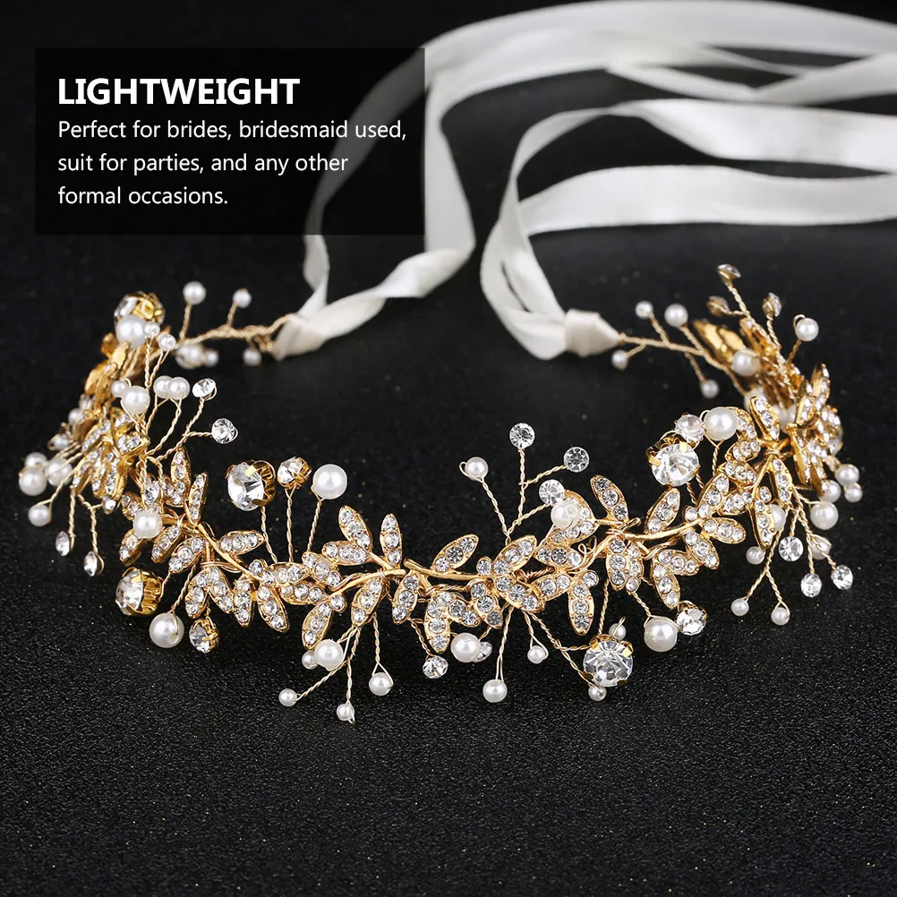 Diamond Pearl Alloy Bridal Belt Sash Wedding Dress Waistband for Brides Bridesmaids Formal Events Photo Shoot Elegant Keepsake