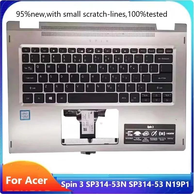 

Новинка 95%, Оригинальный чехол MEIARROW для Acer Spin3 SP314-53N -77AJ SP314-53 N19P1, подставка для рук, верхняя крышка для США