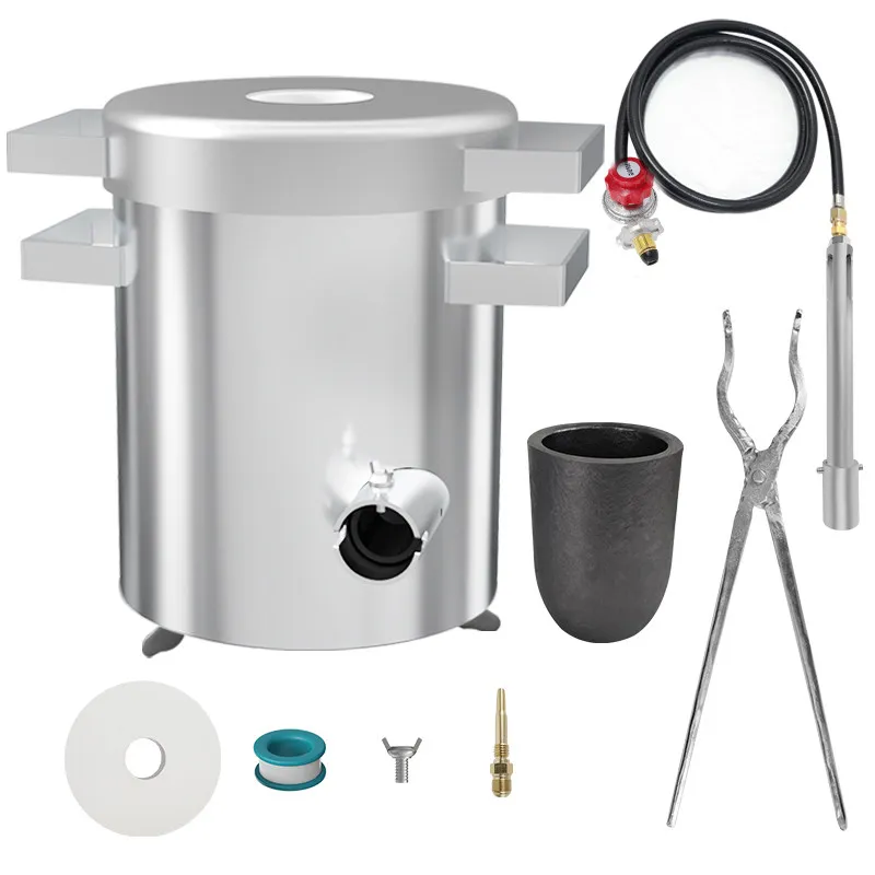 6Kg/8kg/15kg electric furnace small gas tank stainless steel manufacturing rapid melting furnace