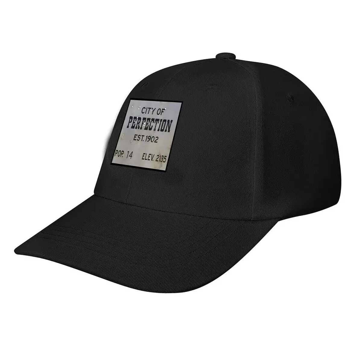 City of Perfection Sign Graphic Outdoor Activities Baseball Cap Sunhat Men Snapback Cap Women's