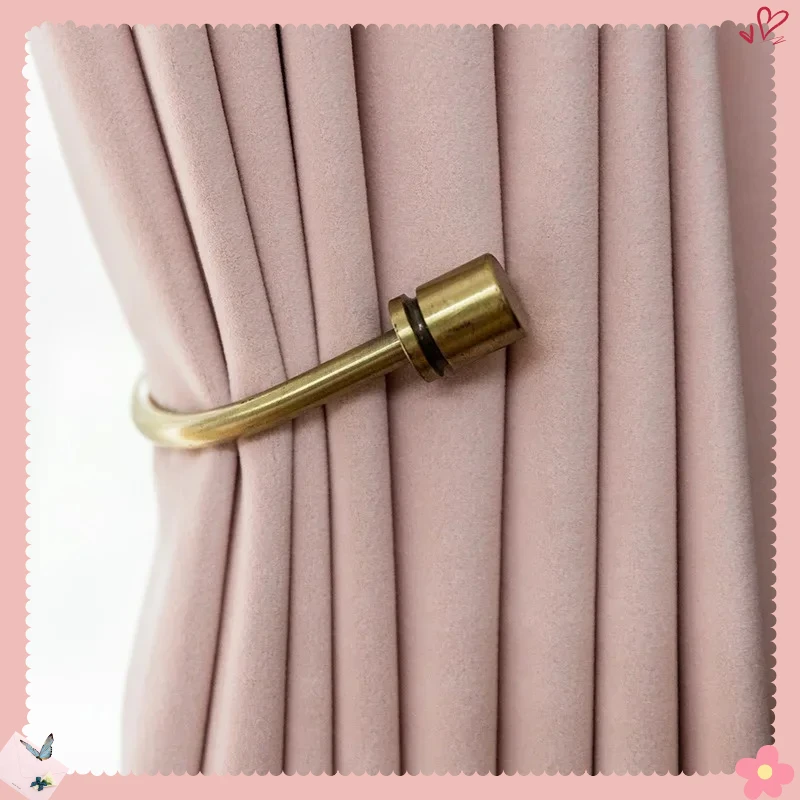 

Velvet Pink Master Curtains for Living Dining Room Bedroom Princess Pink Shading Window Thickened Light Luxury Nordic Simplicity