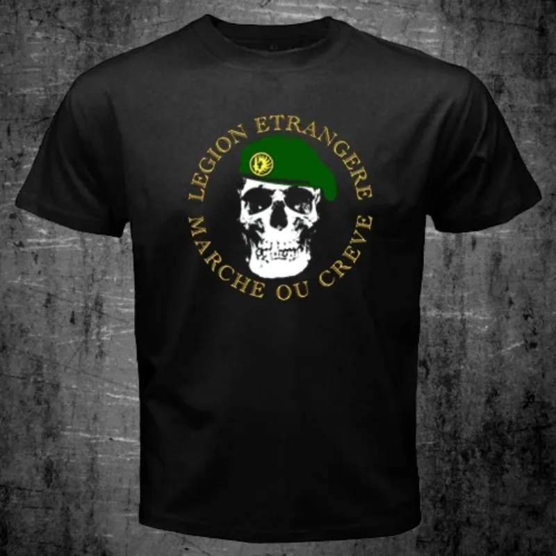 Trend 25 New French Foreign Legion Special Forces World War II Lu J The Same Printed Cotton Outer Wear Short-sleeved T-shirt