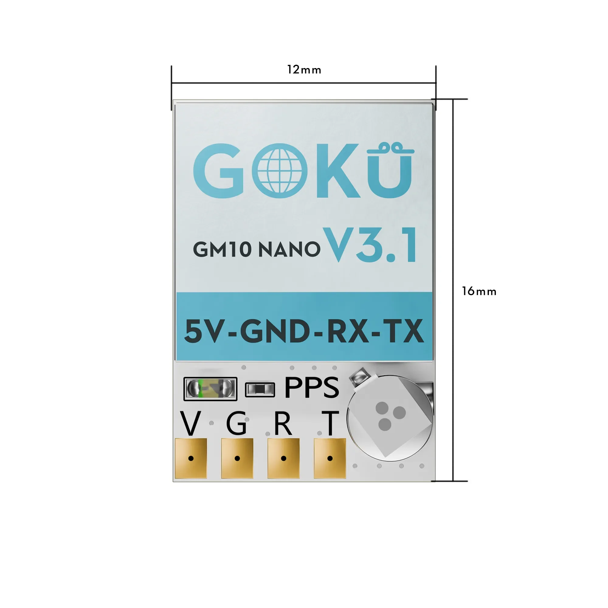 FLYWOO GOKU GM10 Nano V3.1 GPS with M10050 GNSS ultra light weight GPS Module For FPV Drone DIY RC Quadcopter Navigation Parts