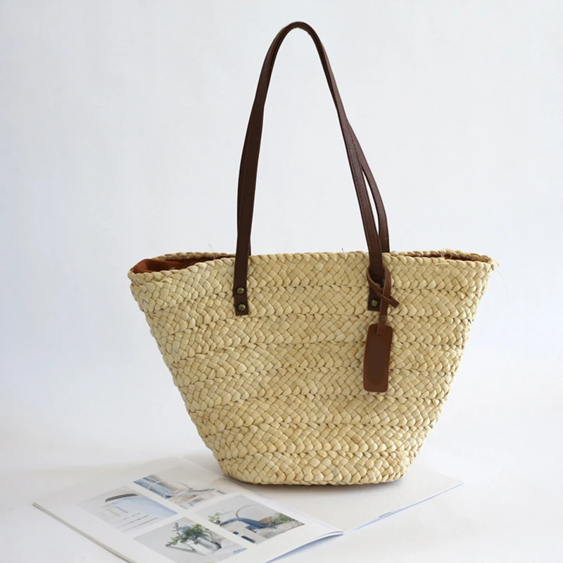 Summer Beach Bag For Women 2023 New Tote Shoulder Woven Straw Large Shopping Party Braided Travel Simple Fashion Luxury Handbags