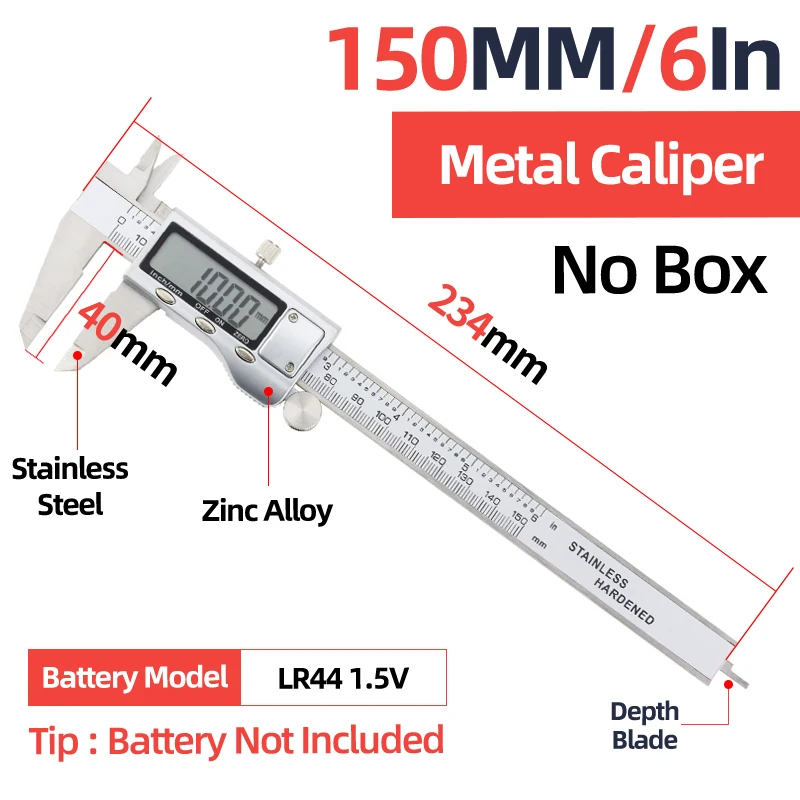 Calibre en métal