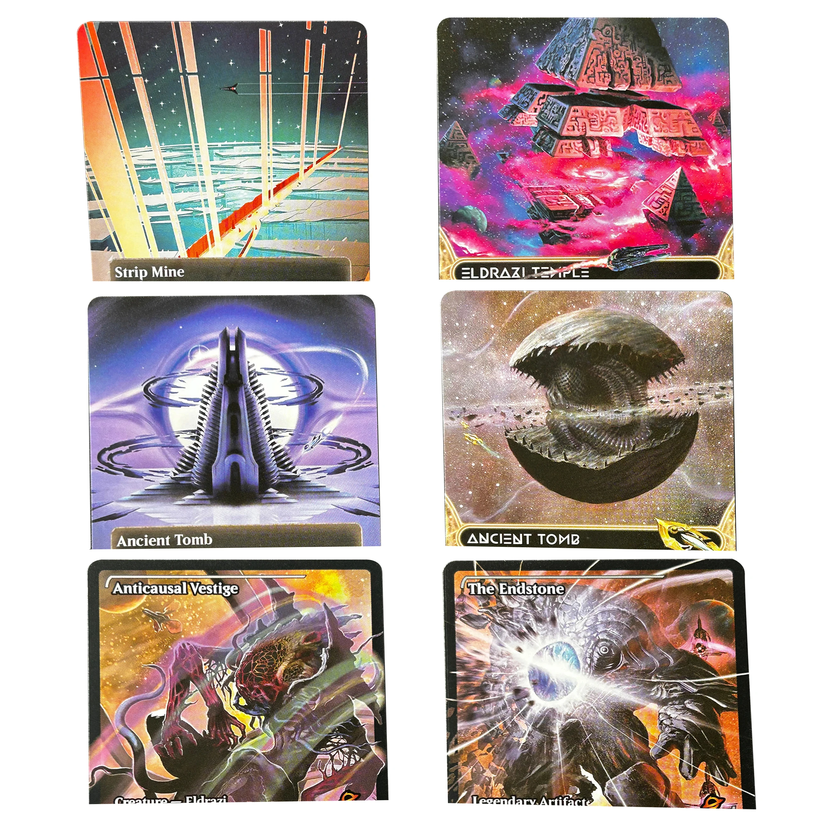 HOLO Ancient Tomb Strip Mine Eldrazi Temple EOS Burgeoning Robe Stars SPG TheEndstone EOE Quality Board Trading Collection Card