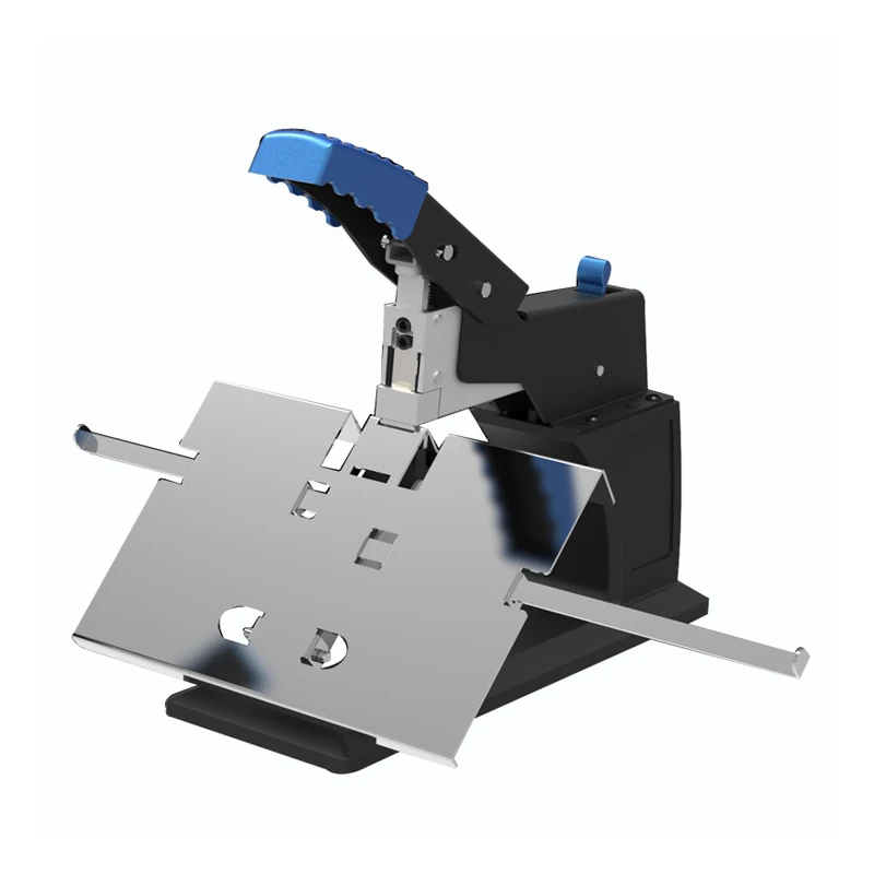 Heavy-duty staplers are used for binding metal-covered and saddle-stitched books.