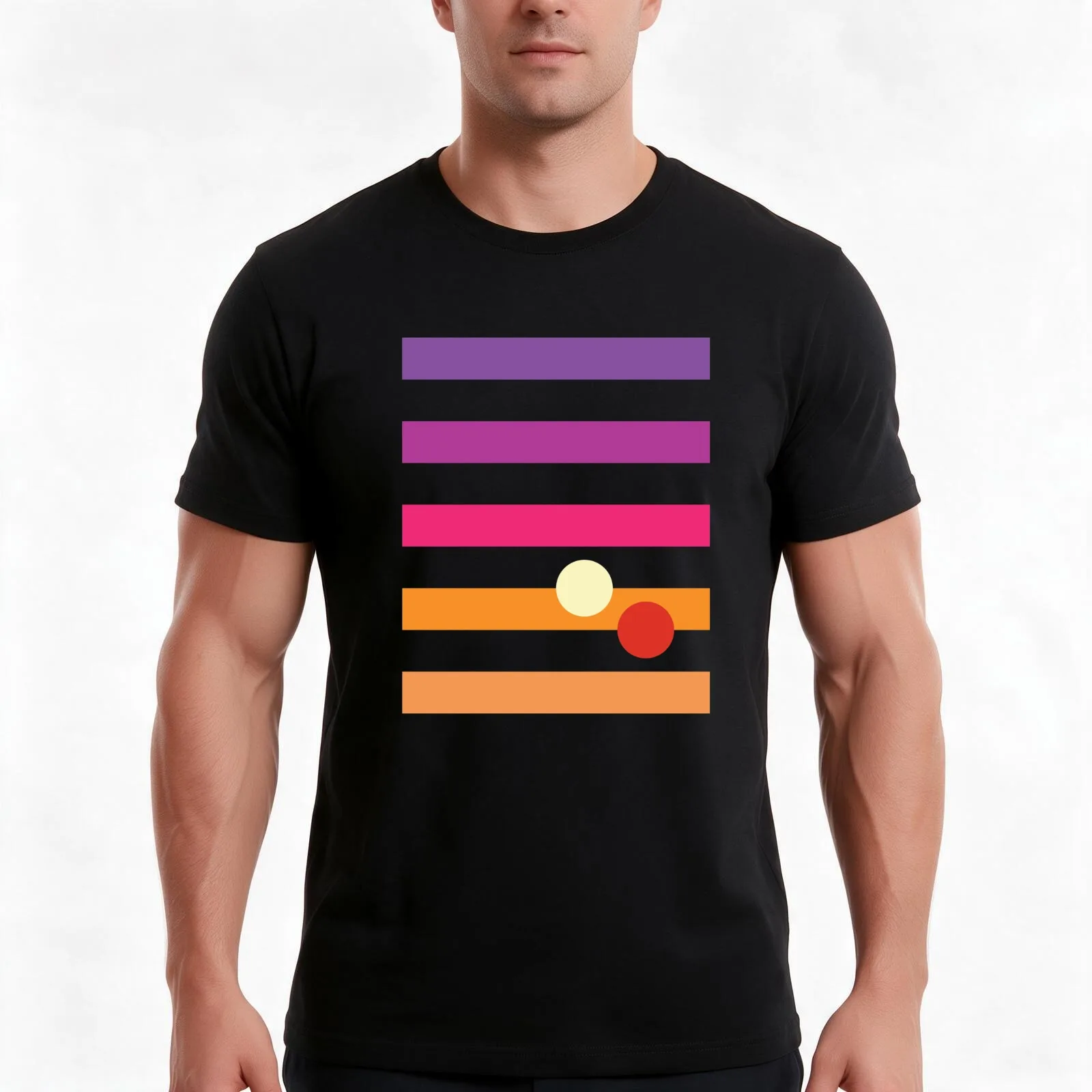 tatooine two sun T-Shirt, Summer Casual Cotton Tee, Oversized Streetwear Tops, Vintage Graphic Print, Loose Fit Short Sleeve