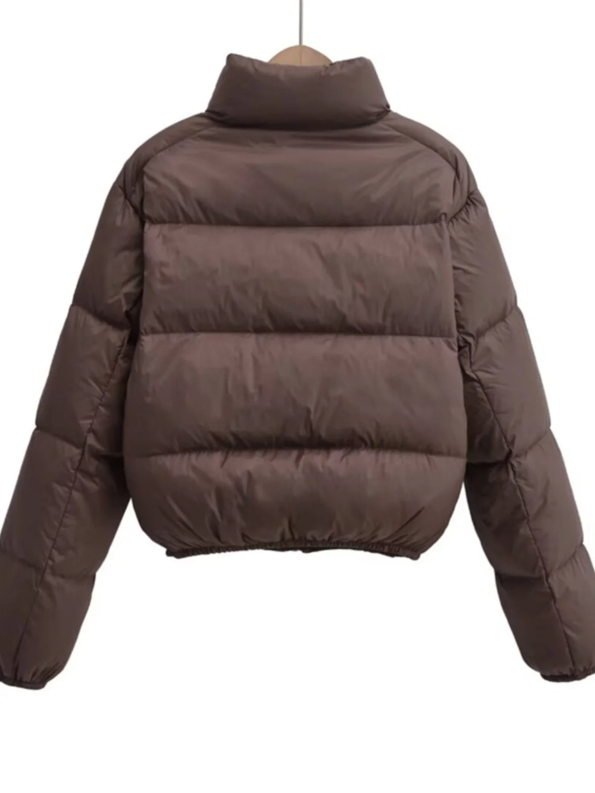 Kendall Jenner Sle Heavy Workdown Puffer Jaet Thiened Bread Sle Faion Winter Bovenkleding Street Sle ort Lengte 90...