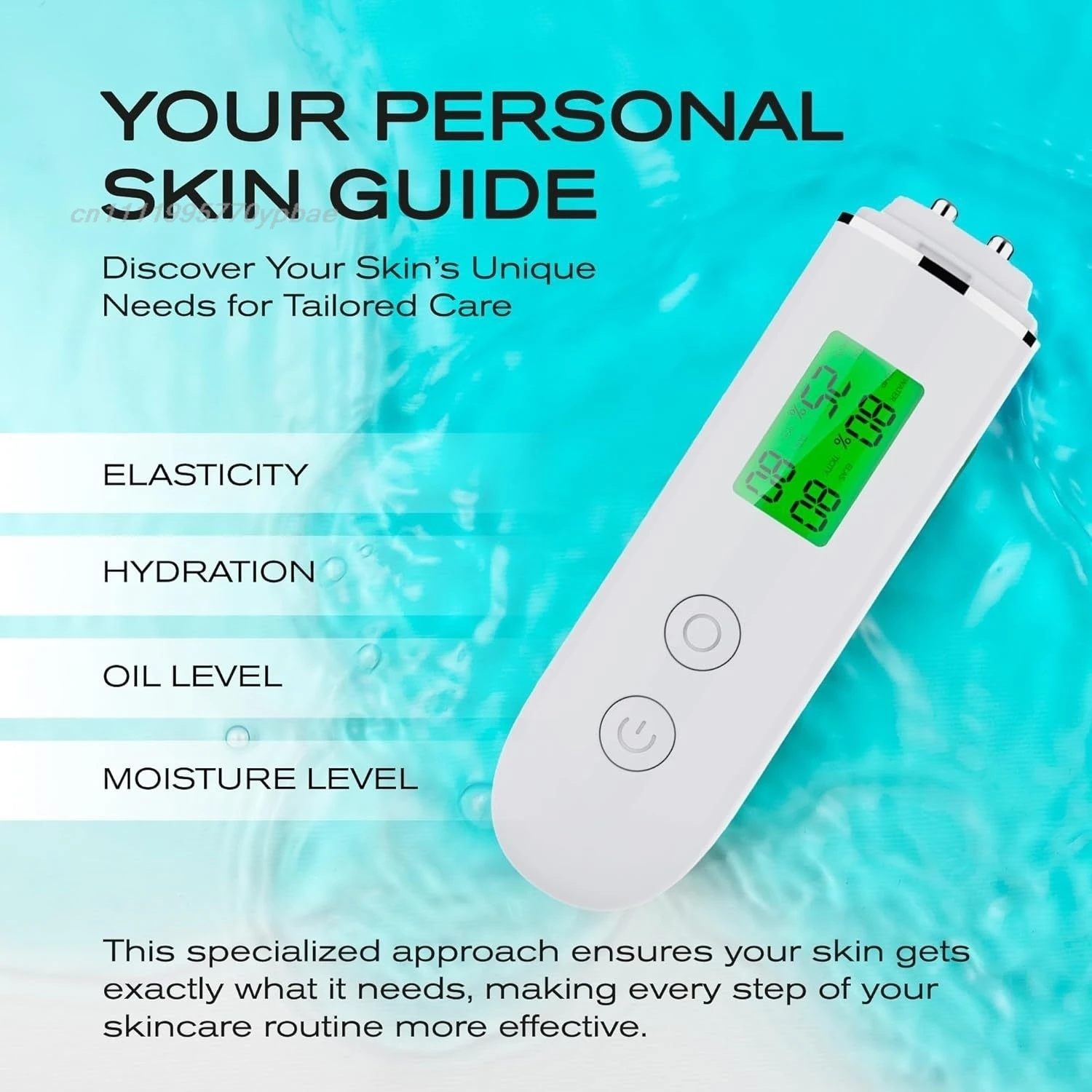 Skin Analyzer Digital Moisture Tester Facial Oil Detector Fluorescent Agent Analyzer With LCD Display Face Care Tool