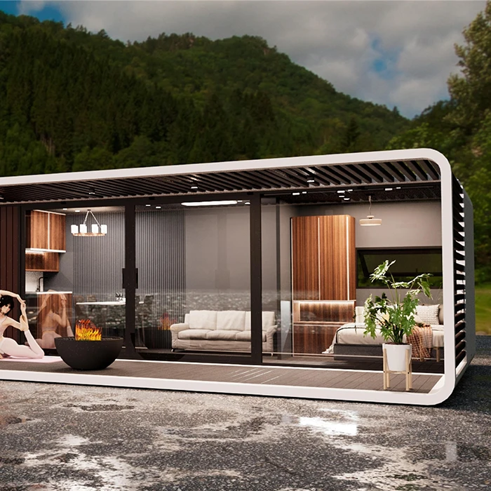 Casa prefabricada modular prefabricada de contenedor moderno para villa o apartamento a la venta