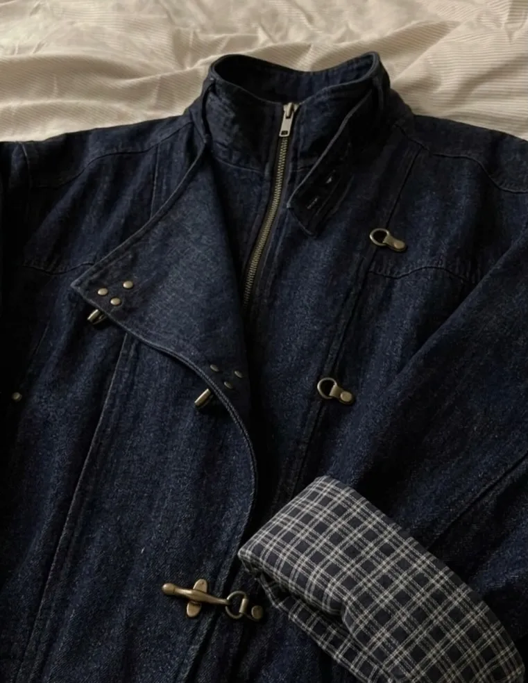 Y2k American Harajuku Aviator-Jacke, Arbeitsjacke für Männer und Frauen, koreanische personalisierte Patchwork-Modeversion, lässige, lockere Jacke