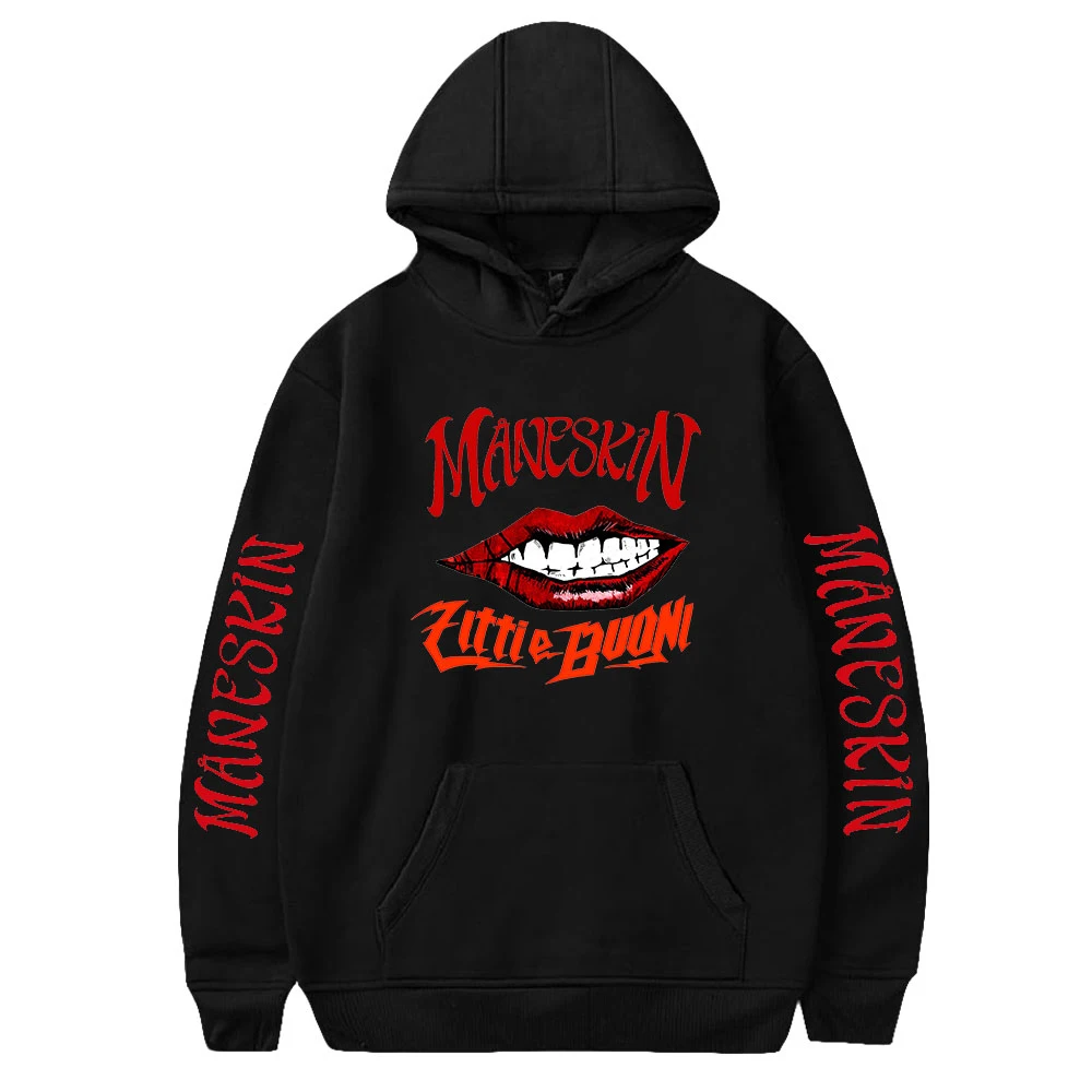 

Maneskin Hoodie Unisex Long Sleeve Pullover Women Men's Tracksuit Harajuku Streetwear Fashion Clothes Plus Size