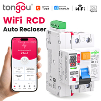 Type A RCD RCCB 6KA 2P 16A 25A 32A 63A 30mA WiFi Smart Auto Recloser Electromechanic Residual Current Circuit Breaker TONGOU