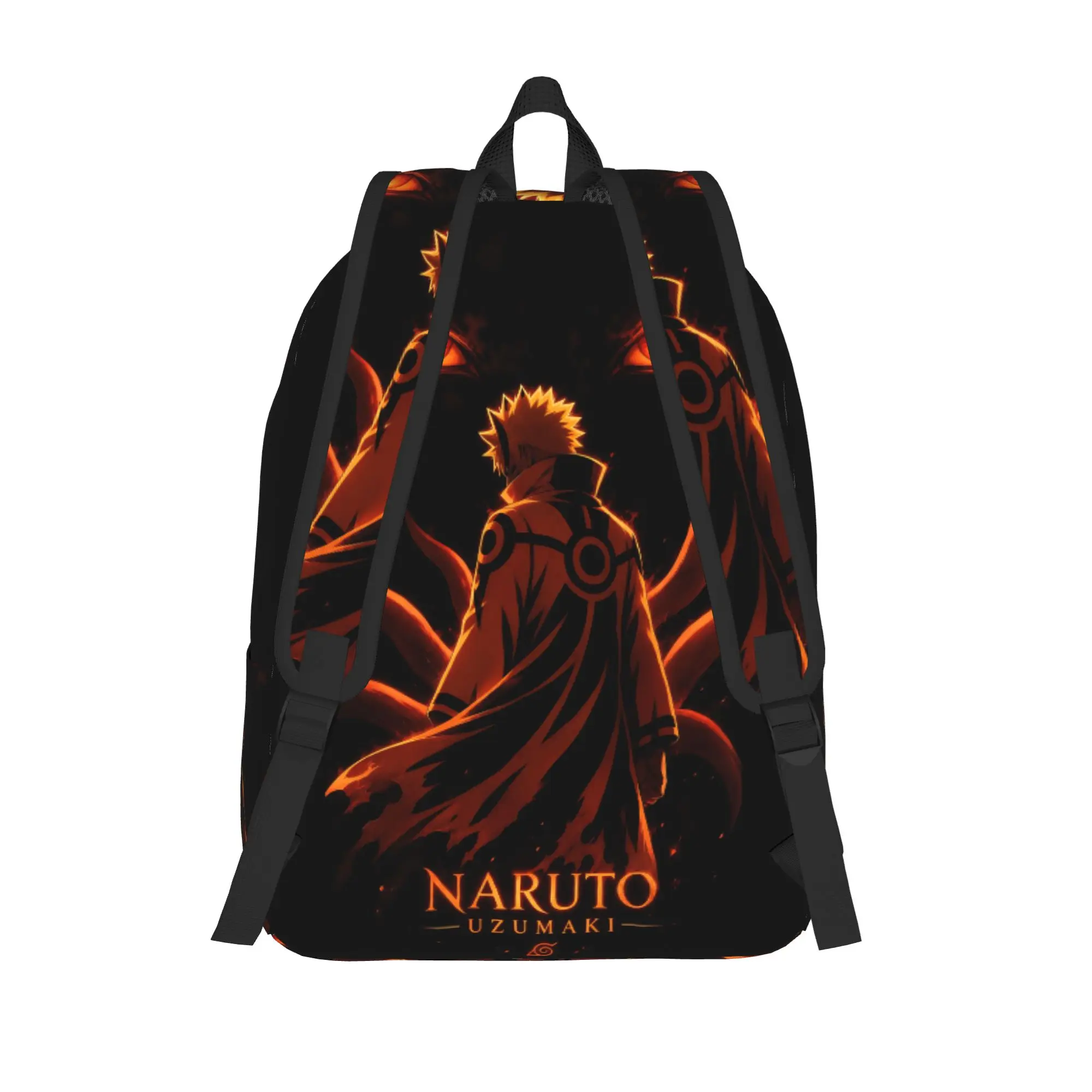 Fashion Naruto Anime Theme Backpack Uzumaki Mochilas Snack Storage Outdoor Sturdy Shoulder Rucksack