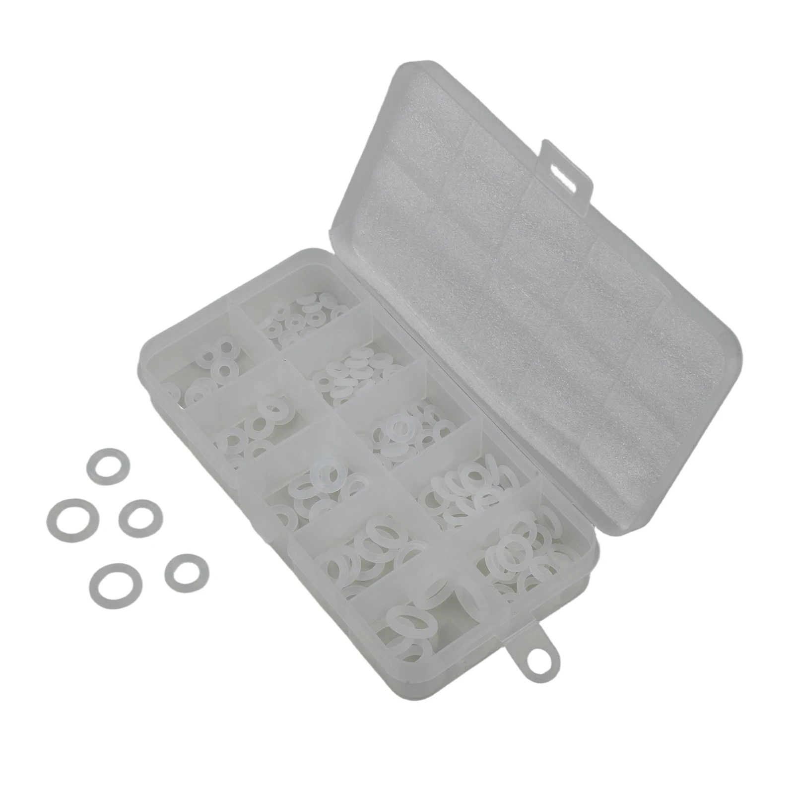 Automotive Repair O-Ring Seal Kit Gasket Assortment White Heat Resistant Flexible Fit Multiple Sizes Included For Automotive