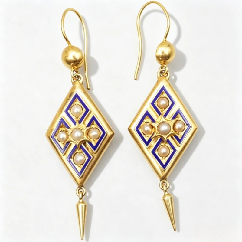 Ethnic Chic Fashion - Brincos Elegantes de Estilo Étnico com