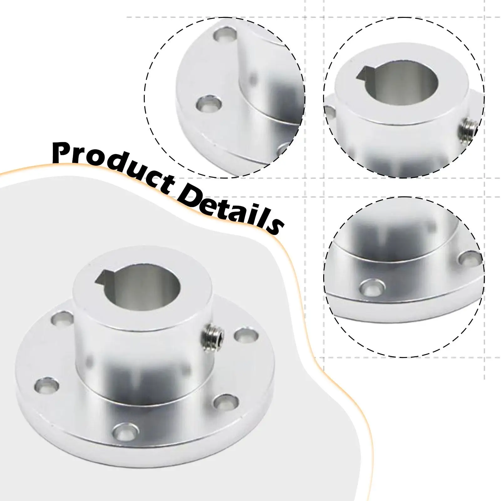 شفة اقتران سبائك الزنك، المهنية، قوي DIY بها بنفسك نموذج رمح اتصال رمح محور تركيبات شفة رمح اقتران جامدة